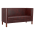 Cerqona Plain Back Privacy Booth with Wood Legs Thumbnail 4