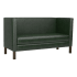 Cerqona Plain Back Privacy Booth with Wood Legs Thumbnail 1