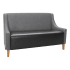 Torqela Plain Back Lounge Booth with Arms Thumbnail 1