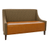 Torqela Plain Back Lounge Booth with Arms Thumbnail 6