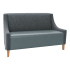 Torqela Plain Back Lounge Booth with Arms Thumbnail 3