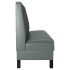 Plain Back Restaurant Booth with Metal Legs Thumbnail 3