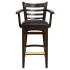 Premium US Made Ladder Back Restaurant Bar Stool With Arms Thumbnail 2