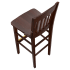 Premium US Made School House Wood Restaurant Bar Stool Thumbnail 5