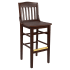 Premium US Made School House Wood Restaurant Bar Stool Thumbnail 1