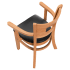 Premium US Made Duna Wood Chair With Arms Thumbnail 5
