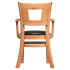 Premium US Made Duna Wood Chair With Arms Thumbnail 6
