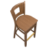 Premium US Made Duna Wood Restaurant Bar Stool Thumbnail 4