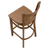 Premium US Made Duna Wood Restaurant Bar Stool Thumbnail 5