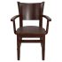 Premium US Made Tiffany Wood Chair With Arms Thumbnail 2