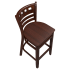 Premium US Made American Back Wood Restaurant Bar Stool Thumbnail 4