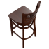 Premium US Made American Back Wood Restaurant Bar Stool Thumbnail 5