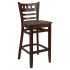 Premium US Made American Back Wood Restaurant Bar Stool Thumbnail 1