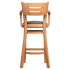 Premium US Made Henry Wood Bar Stool with Arms  Thumbnail 6