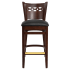 Premium US Made Leonardo Wood Bar Stool Thumbnail 2