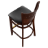 Premium US Made Leonardo Wood Bar Stool Thumbnail 5