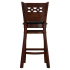 Premium US Made Leonardo Wood Bar Stool Thumbnail 6