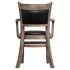 Premium Padded Back Wood Chair with Arms Thumbnail 5