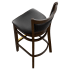 Premium Padded Back Wood Bar Stool Thumbnail 5