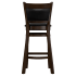 Premium Padded Back Wood Bar Stool Thumbnail 6