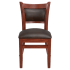 Premium Padded Back Wood Chair Thumbnail 2