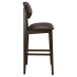 Gisselle Wood Bar Stool with Padded Back Thumbnail 3