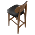Gisselle Wood Bar Stool with Padded Back Thumbnail 5