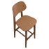 Gisselle Wood Bar Stool Thumbnail 4