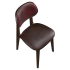 Gisselle Wood Chair with Padded Back Thumbnail 4