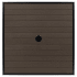 Aluminum Outdoor Bar Table in Black Finish and Dark Walnut Faux Teak Thumbnail 4