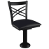 X Back Bolt Down Swivel Metal Chair Thumbnail 2