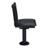 Vertical Slat Bolt Down Swivel Metal Chair Thumbnail 2