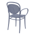 Alegria Commercial Resin Arm Chair Thumbnail 4