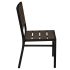 Black Aluminum Chair with Dark Walnut Faux Teak Thumbnail 3