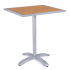 Gray Aluminum & Teak Bar Height Patio Set Thumbnail 3