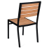Set of Black Heavy Duty Aluminum Patio Chairs with Table Thumbnail 5