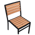 Set of Black Heavy Duty Aluminum Patio Chairs with Table Thumbnail 6