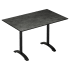 Heavy Duty Outdoor Resin Table with Phenolic Edge & Aluminum Base Thumbnail 3