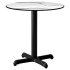 Heavy Duty Outdoor Resin Table with Phenolic Edge and Cast Iron Base Thumbnail 5