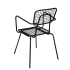 Ollie Patio Arm Chair in Black Finish Thumbnail 4