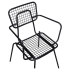 Ollie Patio Arm Chair in Black Finish Thumbnail 5