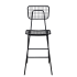 Ollie Patio Bar Stool in Black Finish Thumbnail 2