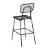 Ollie Patio Bar Stool in Black Finish Thumbnail 4