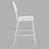 Ollie Patio Bar Stool in White Finish Thumbnail 3