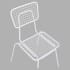 Ollie Patio Chair in White Finish Thumbnail 5