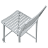 Ella Outdoor Bar Stool in Titanium Gray Thumbnail 6