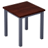Ottis Table Set in Dark Grey Finish Thumbnail 4