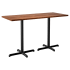 Premium Solid Wood Plank Restaurant Table - Bar Height Thumbnail 6