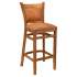 Premium Padded Back Wood Bar Stool Thumbnail 6