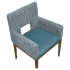 Percy Aluminum Arm Chair Thumbnail 5